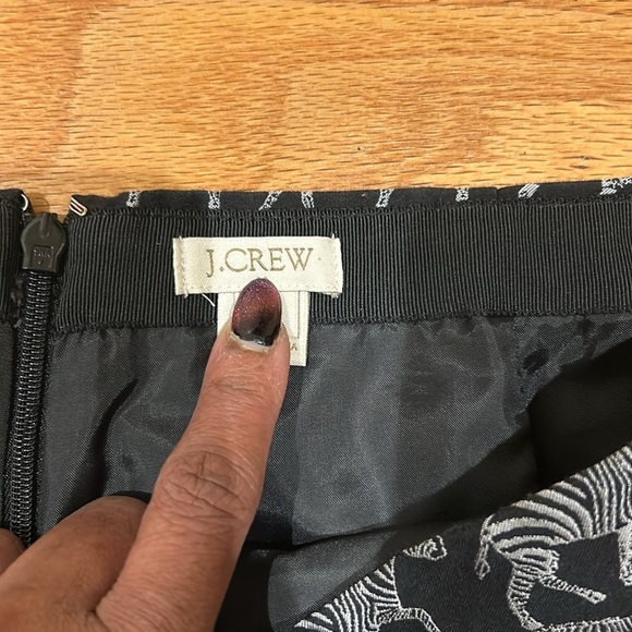 J.Crew Factory Zebra 🦓 Mini Skirt - Picture 3 of 6